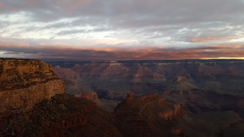 Sunset of grand canyon