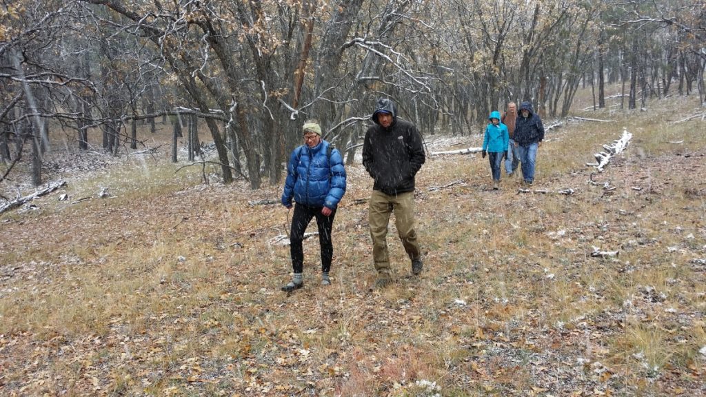 members on nature walk