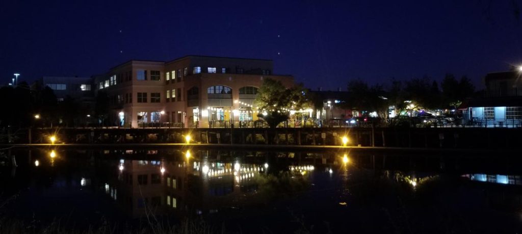 petaluma CA at night