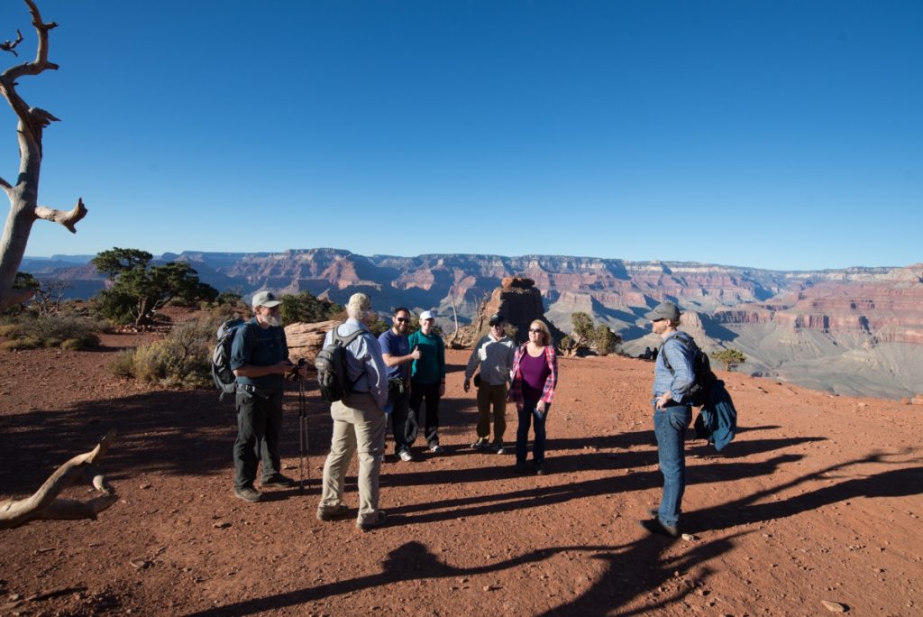 Team in front of Grand Canyon