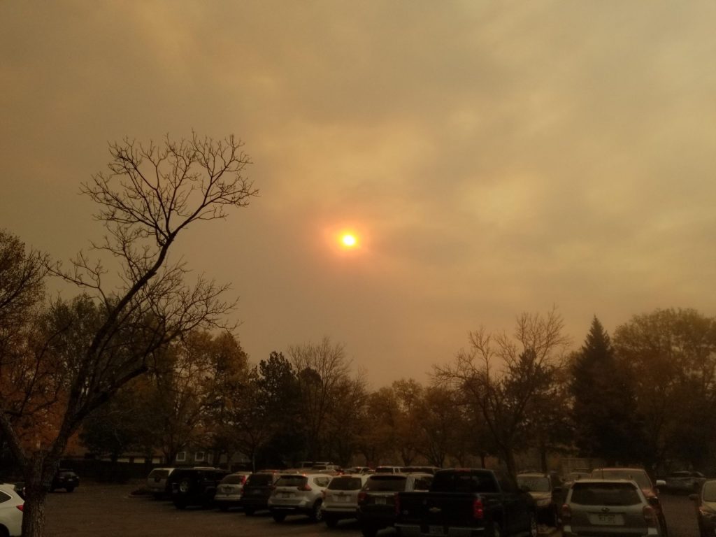 decorative image of dust filled air