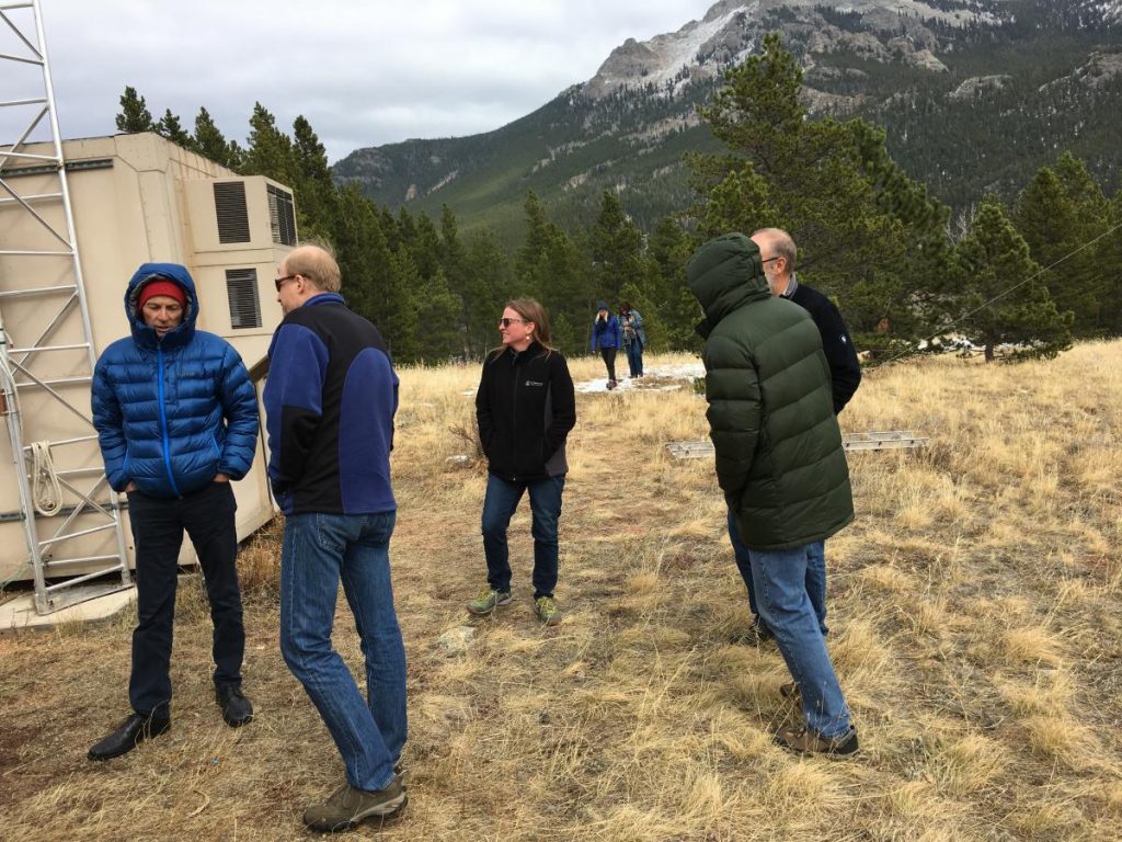Group outside office