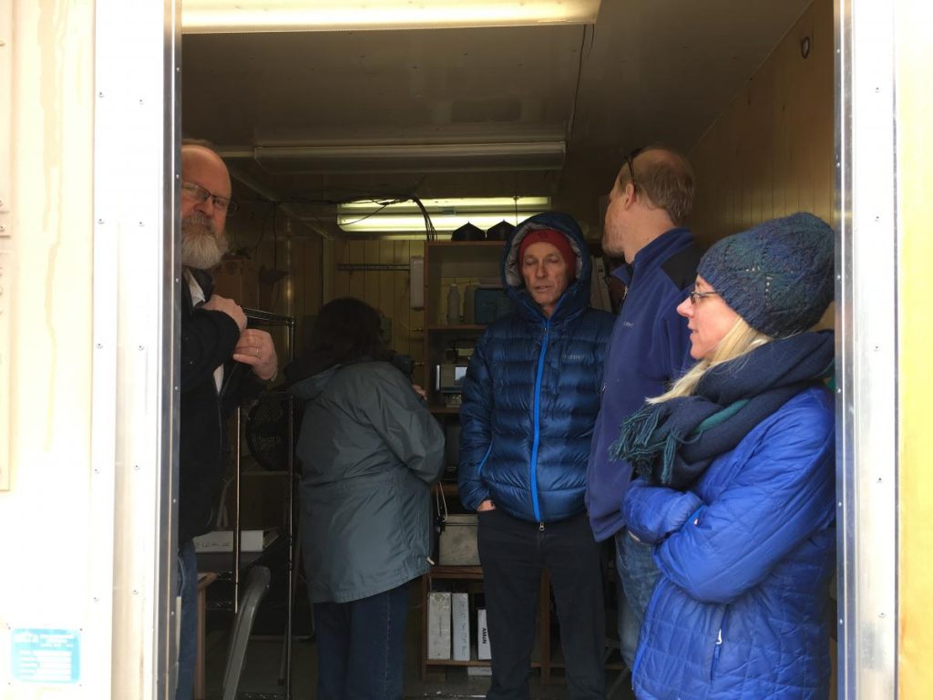 group preping for nature walk