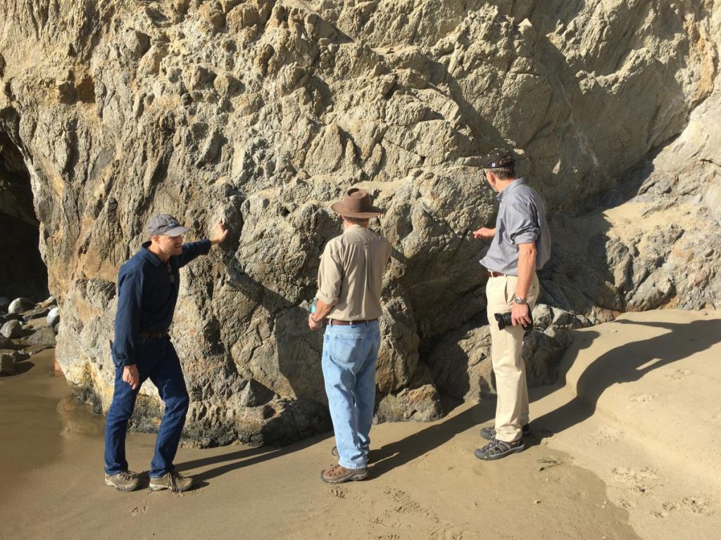 discussing rock formations