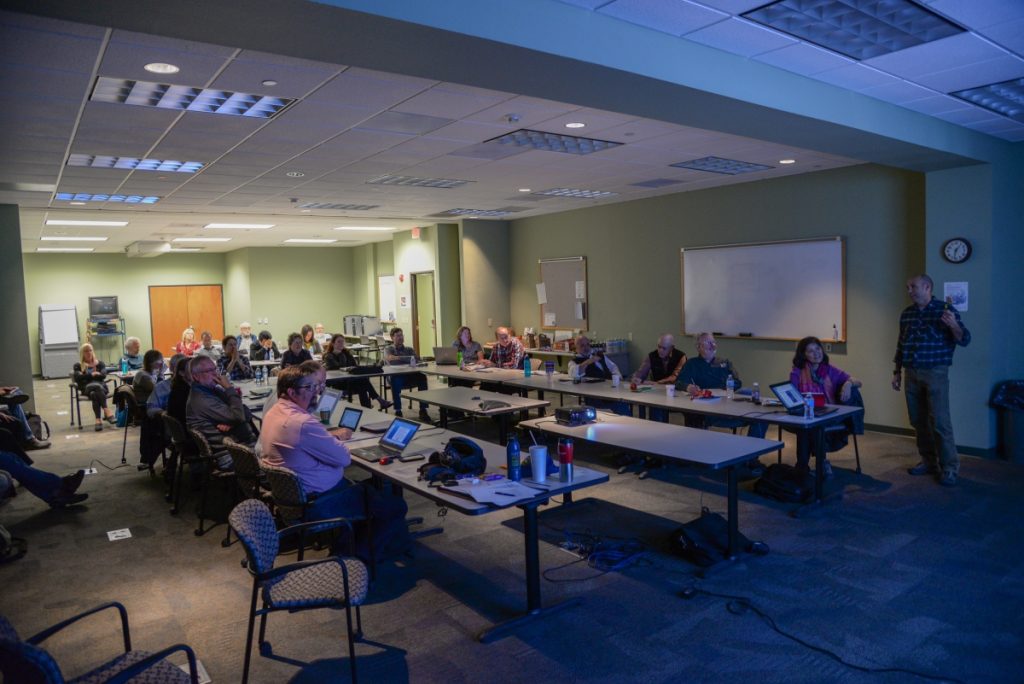 attendees at presentation