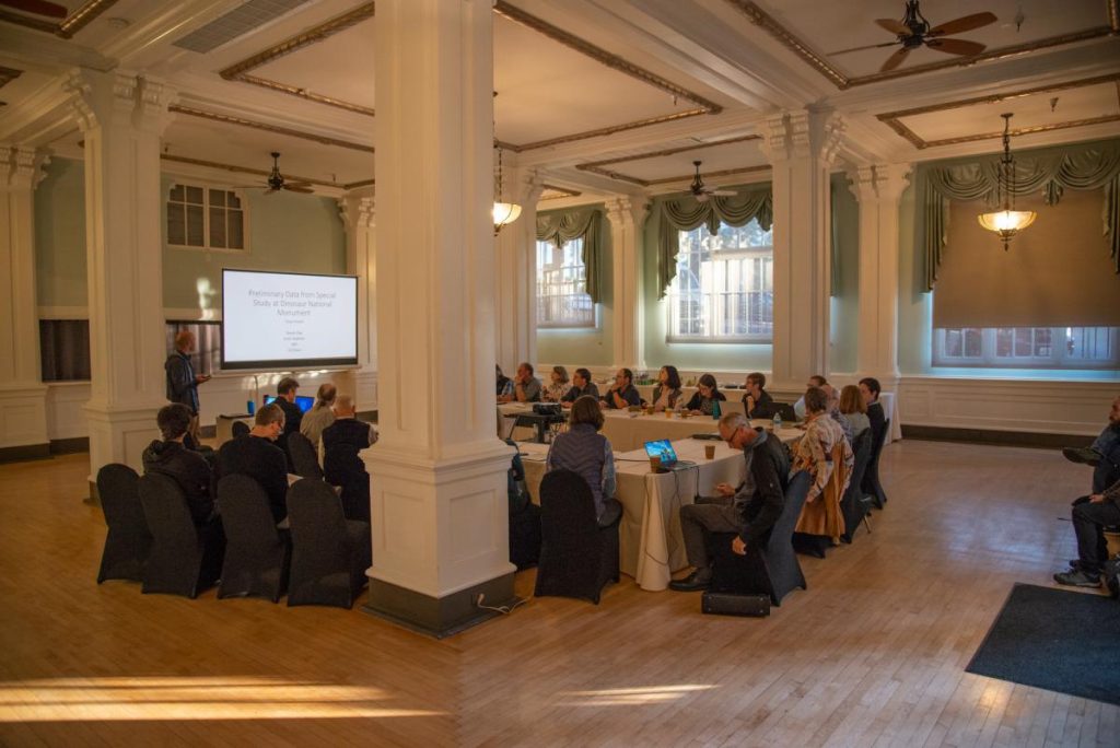 meeting hall with members