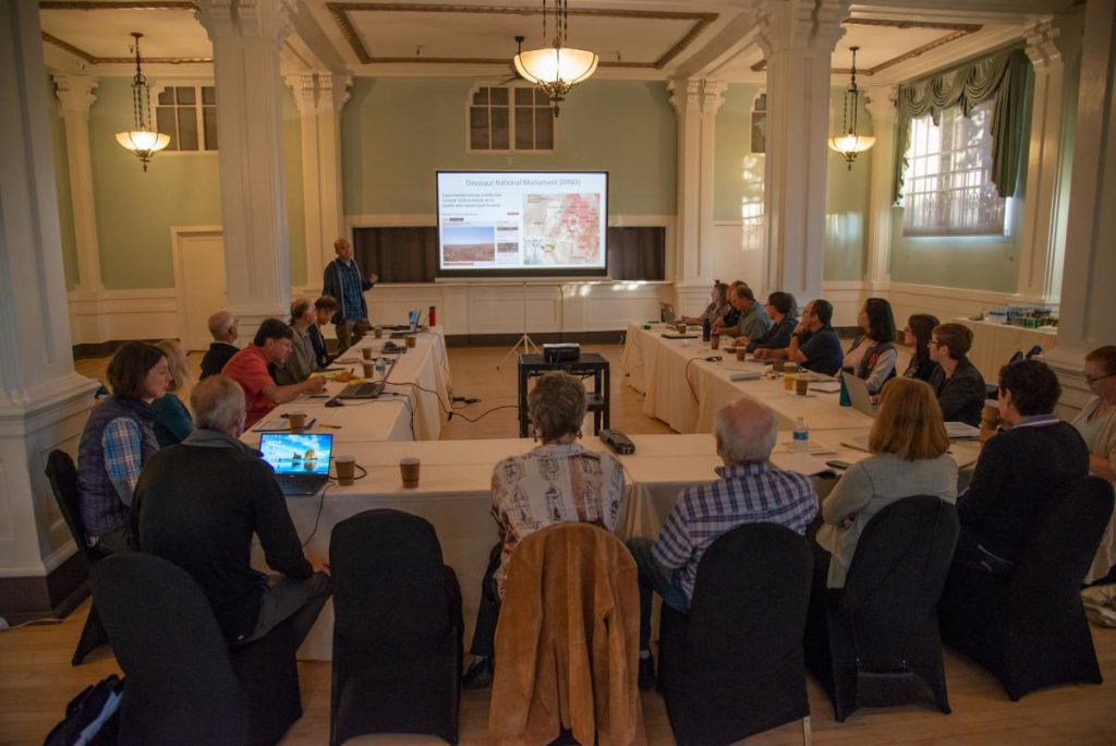 presentations at the meeting hall