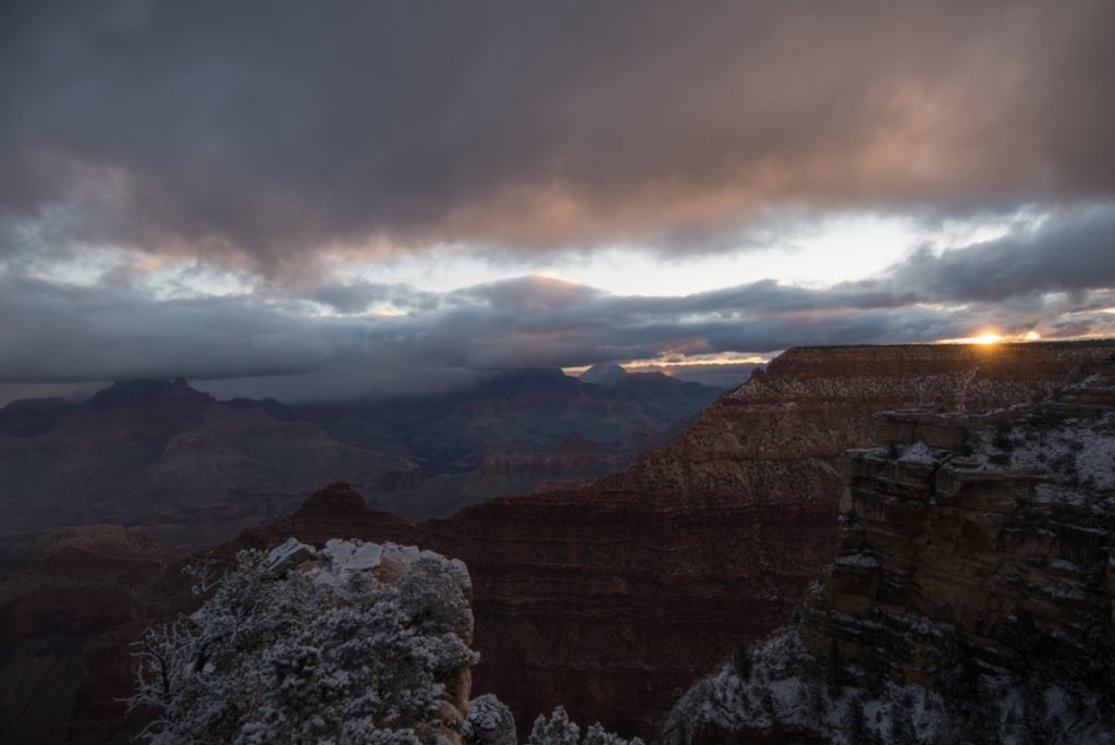 image of clouds over grand canyon