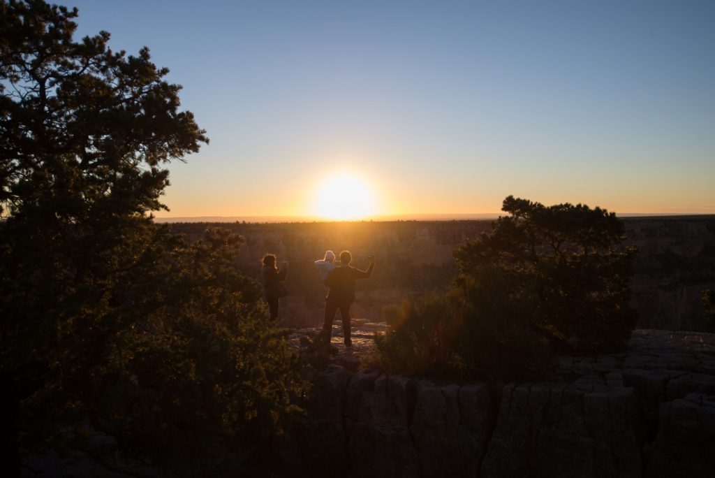 Sunset over grand canyon
